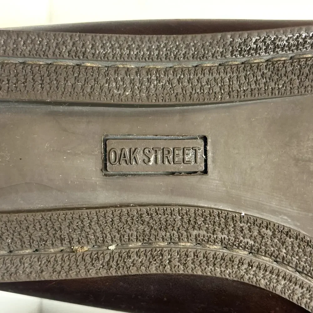 VGUC Oak Street Bootmakers Slip Moc Dark Brown Chromexcel Made in USA 11 D